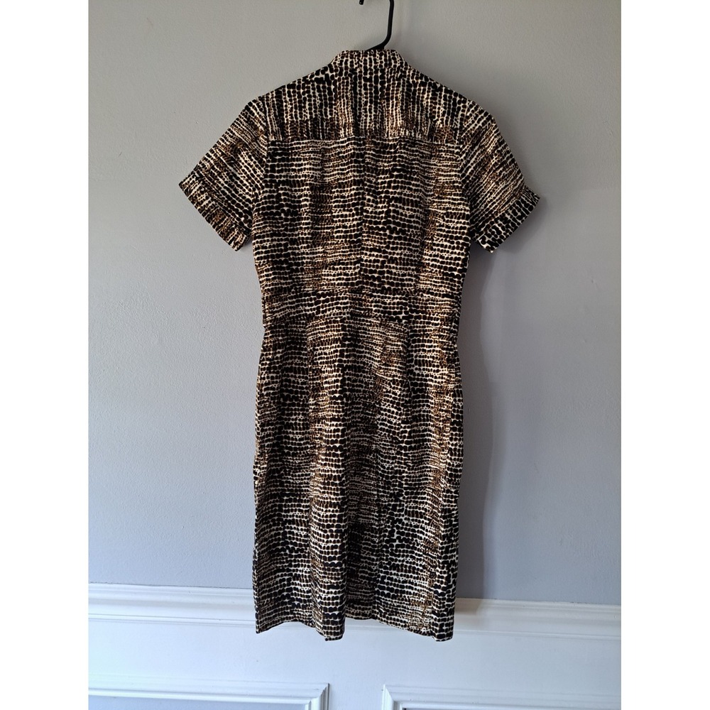 MARVIN RICHARDS Womens‎ Animal print 4 pockets Snap Button Dress Size 4